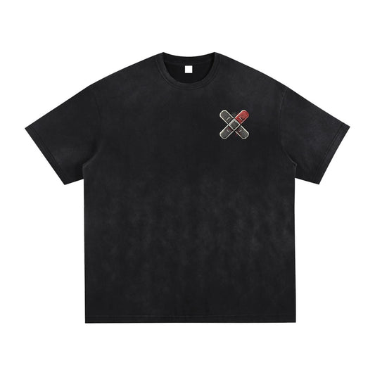 Vintage Washed Hand-Frayed T-Shirt